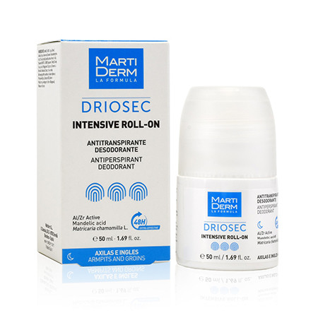 Мартідерм Кульковий антиперспірант-дезодорант Інтесів MartiDerm Driosec Intensive Roll-On, 50 мл