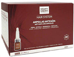Мартідерм Ампули від випадання волосся Martiderm Hair System Anti Hair-loss Ampoules, 28 шт по 3 мл