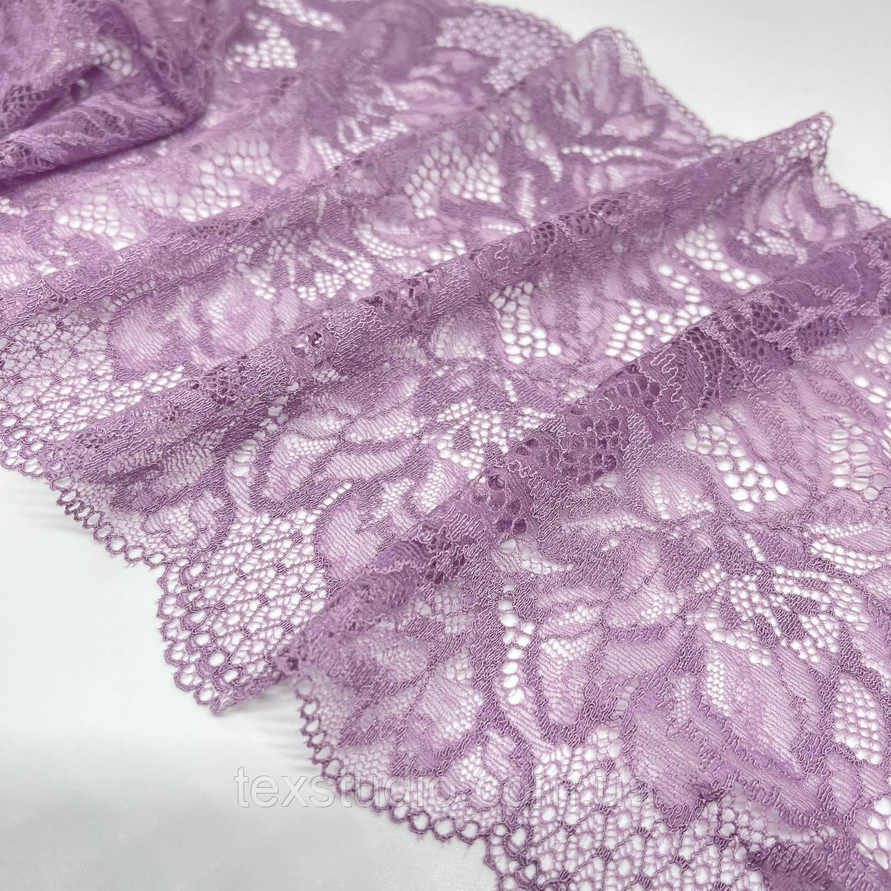 Мереживо "Дара" еластичне бузкове 23 см., фото 1