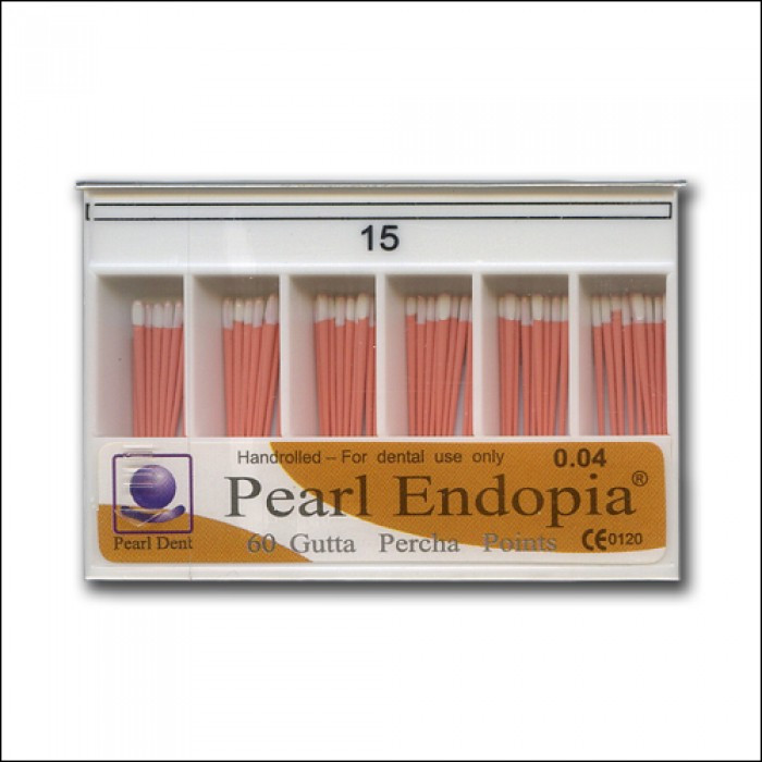 Штифти гутаперчеві конусні Pearl Endopia 60 шт №15