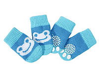Носки для домашних животных "Жабки" голубые, размер L