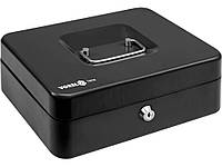 Ящик для денег с замком (2 ключа) черный (250х 200х 90 мм) Vorel 78626