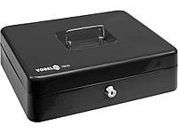 Ящик для денег с замком (2 ключа) черный (300х240х90 мм) Vorel 78630