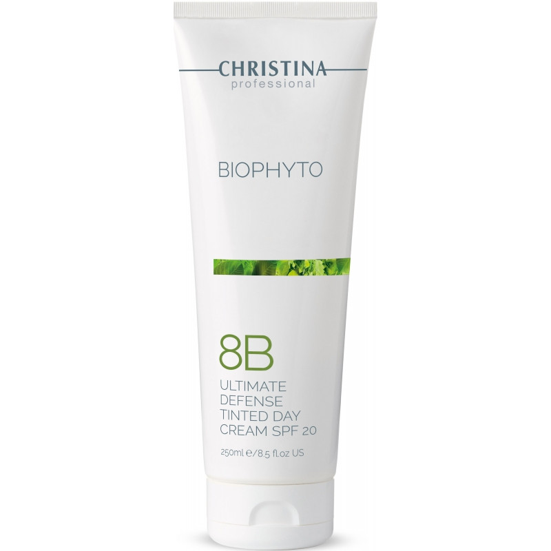 Денний крем «Абсолютний захист» SPF 20 з тоном (крок 8b) Christina Bio Phyto Ultimate 250 мл, фото 1