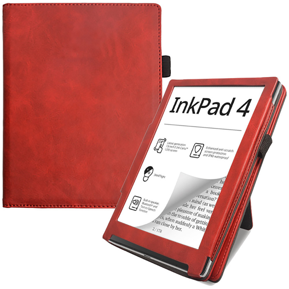 Чохол Galeo Vertical Leather Stand для Pocketbook 743G Inkpad 4, 743C Inkpad Color 2 Red