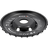 Диск-фреза радіальний до КШМ по дереву/ шпаклівці/ гіпсу (120/22.2 мм) t= 16/13 мм шорсткість №1 Yato YT-59155, фото 2