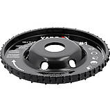 Диск-фреза випуклий до КШМ по дереву/ шпаклівці/ гіпсу (Ø=120/22.2 мм) t= 16/12 мм шорстк №1 Yato YT-59182, фото 2