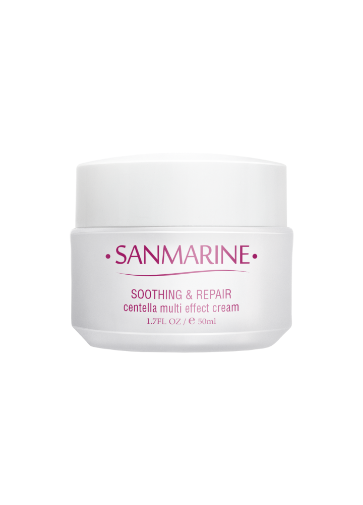 SanMarine Багатофункціональний крем з центелою Soothing and Repair Centella Multieffect Cream 50 мл, фото 1