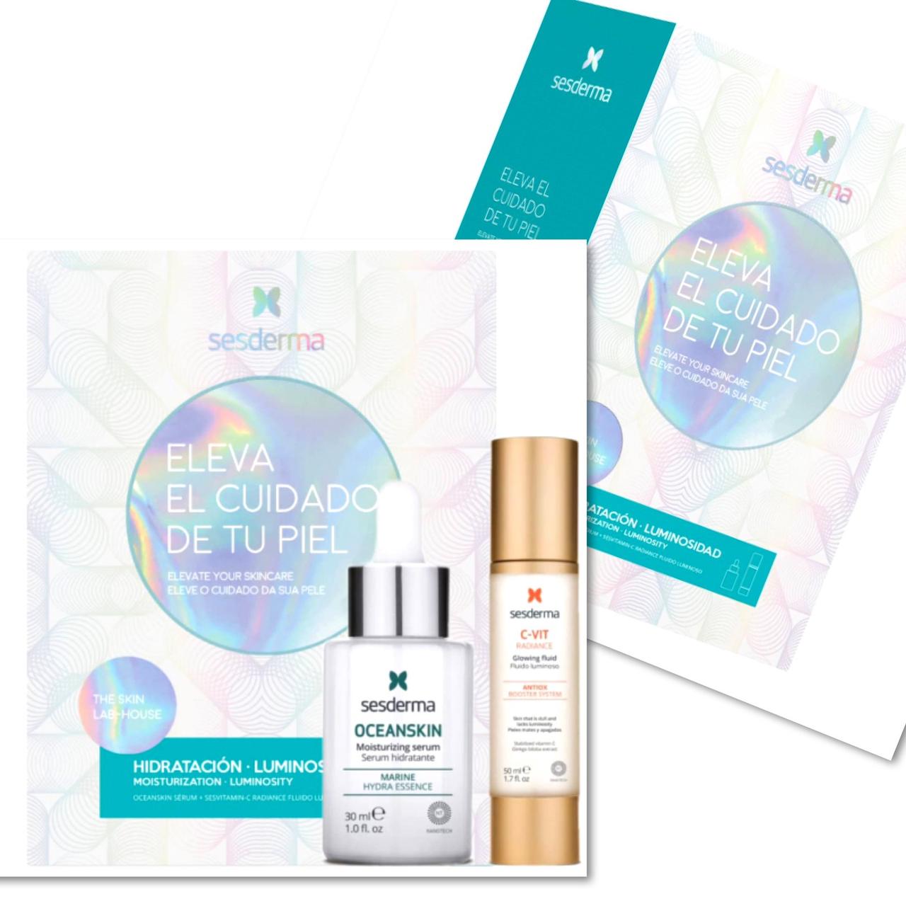 Сесдерма Набір сироватка Oceanskin + Флюїд для обличчя C-Vit Radiance Glowing