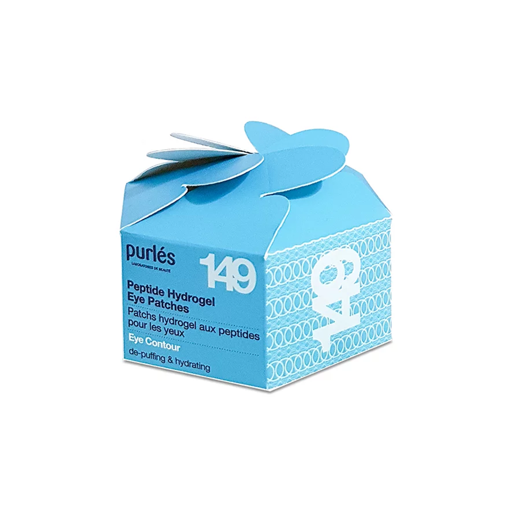 Патчі для повік із пептидами відновлюють, протинабрякові Purles Peptide Hydrogel Eye Patches, 60 шт., фото 1