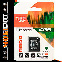 Micro SD 4GB/4 class Mibrand