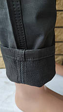 Джинси, штани унісекс зимові на флісі з накладними кишенями "карго" стрейчеві FANGSIDA, Туреччина, фото 4