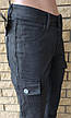 Джинси, штани унісекс зимові на флісі з накладними кишенями "карго" стрейчеві FANGSIDA, Туреччина, фото 6