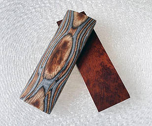 Накладки 3D Color Wood коричнево-сірі 120х40х10мм (пара)