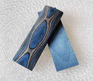 Накладки 3D Color Wood синьо-чорний 120х40х10мм (пара)