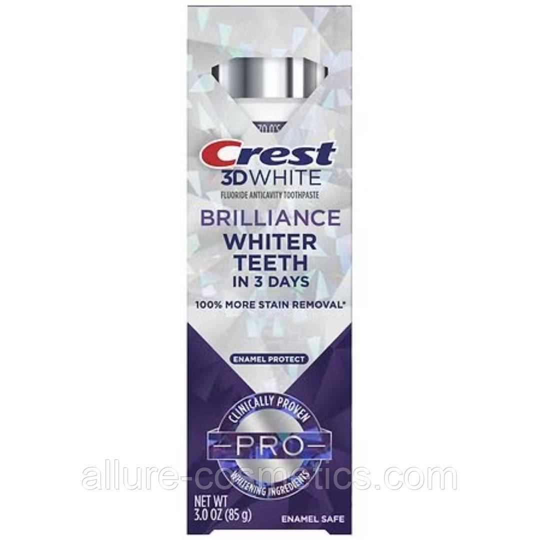 Вибілювальна зубна паста Crest 3D White Brilliance Toothpaste PRO Enamel safe 85 г