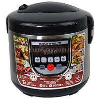 Мультиварка Grunhelm MC-108SB 5 л, електронна, 10 програм, LED-дисплей, антипригарна чаша, пароварка, швидке приготування