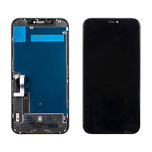 Дисплей APPLE iPhone 11 (IPS) (IN CELL) (FHD) (ZY) з чорним тачскріном, фото 1