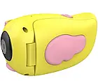 Відеокамера дитяча цифрова міні UKC A100 Жовта Лучшая цена, фото 6