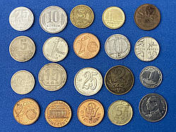 Набір монет світу 20 країн