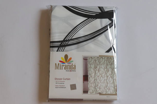 Штора для ванної Miranda AMALIA black, фото 3