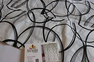 Штора для ванної Miranda AMALIA black, фото 4