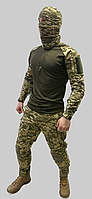 Костюм тактический для ВСУ демисезонный брюки с наколенниками и сорочка убакс пиксель размеры 46-56