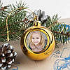 Шар на ёлку с фотографией 6см, фото 2