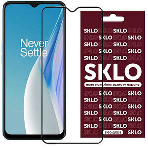 Захисне скло SKLO 3D (full glue) для OnePlus Nord N20 SE Чорний