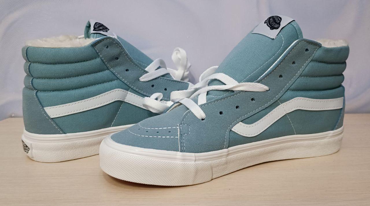 Кеди зимові унісекс Vans Old School Blue хутро