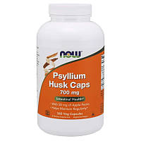 Натуральна добавка NOW Psyllium Husk 700 mg, 360 вегакапсул