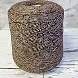 Пряжа Бебі альпака 50% Меринос экстрафайн 50%. Dromedario, темно бежевый, фото 2