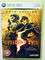 Resident Evil 5 Gold Edition, Б/У, английская версия - диск XBOX 360