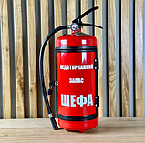 Вогнегасник бар червоний, коли в душі пожежа, каністра-бар, подарунок пожежнику, подарунок до дня ДСНС, фото 4