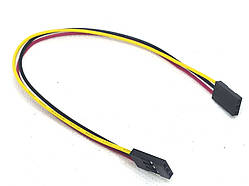 Роз'єм Dupont джампер гніздо+гнідо на 3 контакти з дротом 20 см