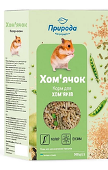 Корм для хом'яка 500 г природа колор+ензим