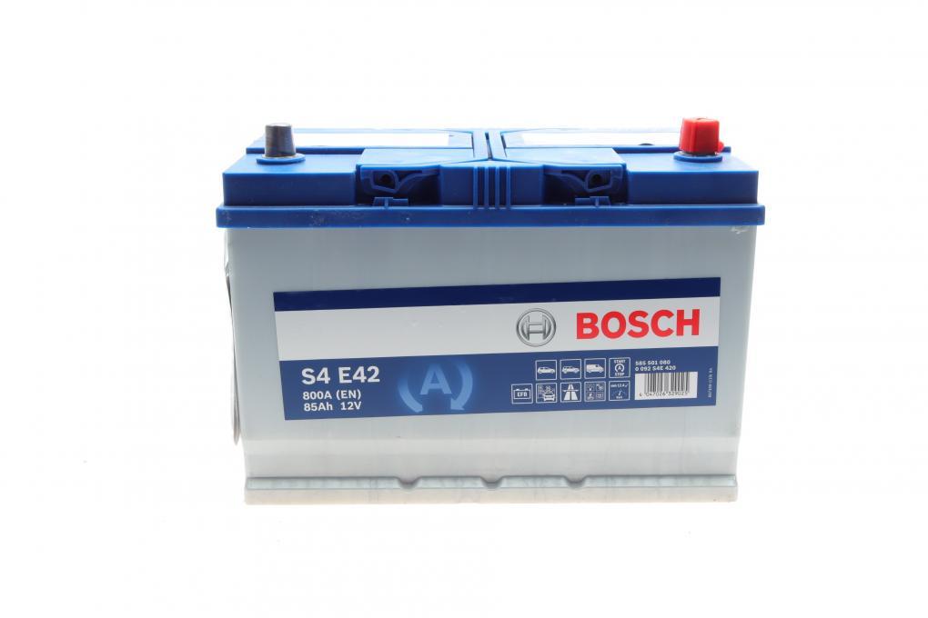 Акумуляторна батарея 85Ah/800A (304x173x225/+R/B01) (Start-Stop EFB) Азія BOSCH 0 092 S4E 420 UA62