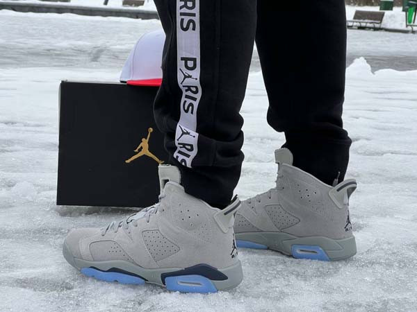 Air jordan 6 diffused blue sales on feet