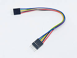 Роз'єм Dupont джампер штекер-штекер на 5 контактів з дротом 20 см