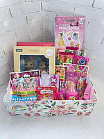 Бокс сюрприз для девочки, Сладкий подарок девочке, Коробка со сладостями и игрушками, Оригинальный подарок