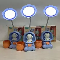 Дитяча настільна акумуляторна LED лампа 3in1 Rabbit BLUE