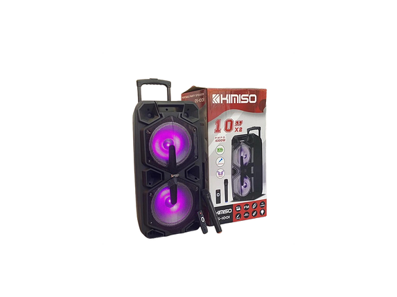 Колонка акумуляторна, на акумуляторі з мікрофоном (AUX, Bluetooth, SD, USB) KIMISO QS-1001, фото 1