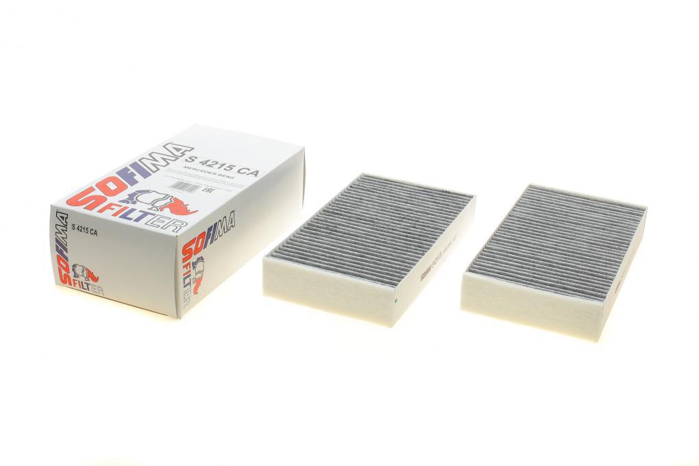 Фільтр салону MB ML-class (W164)/GL-class (X164)/R-class (W251) 06- (вугільний) (к-кт) SOFIMA S 4215 CA UA62, фото 1