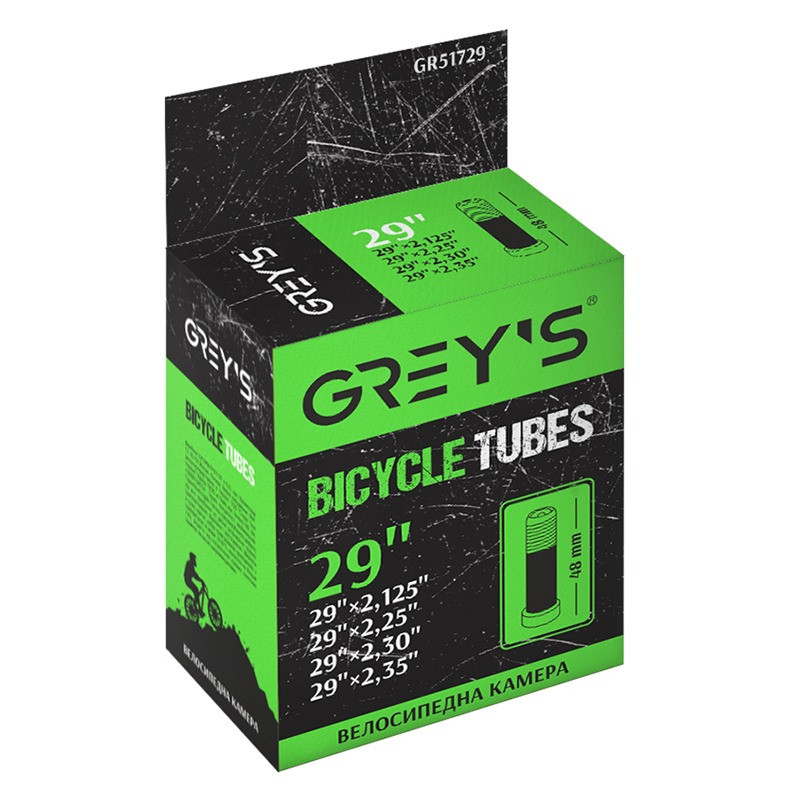 Камера велосипедна Grey's 29 x 2.125 / 2.35 AV (48 мм)