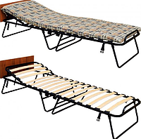 Раскладушка кровать на ламелях с матрасом «Венеция Люкс» с регулировкой подголовника А8342-7