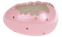 Набор 2 декоративных кашпо "Яйцо" 13х8.5х7.2см, розовый перламутр