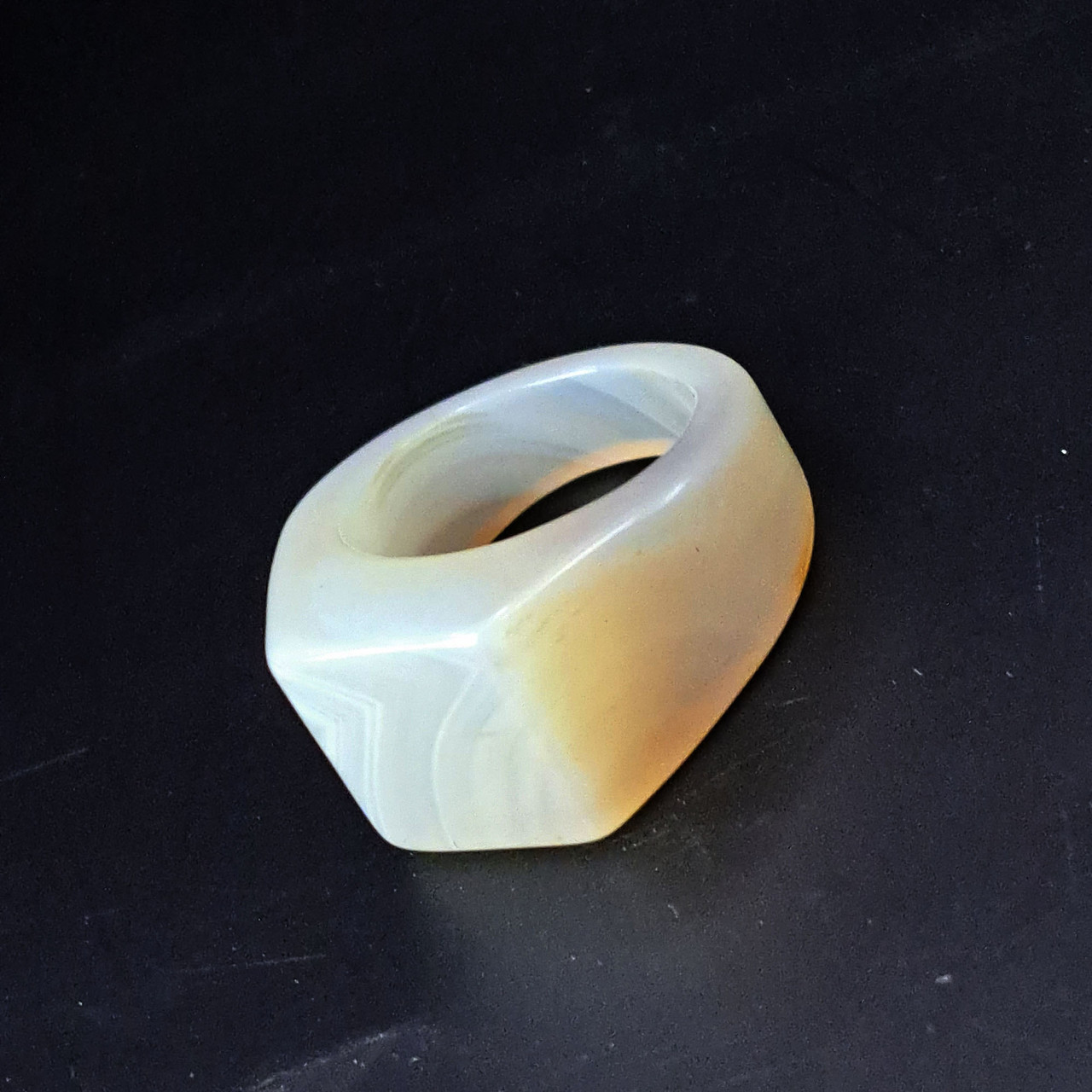 Агат. Кільце з натурального каменю, фото 1