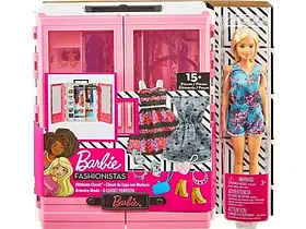 Шафа-валіза для одягу гардероб для Барбі Barbie Fashionistas Ultimate Closet GBK11