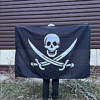 Флаг с односторонней печатью «Веселый Роджер»