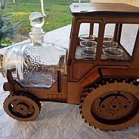 Мини бар «Трактор» с рюмками и бочкой В-021 Б3922-7